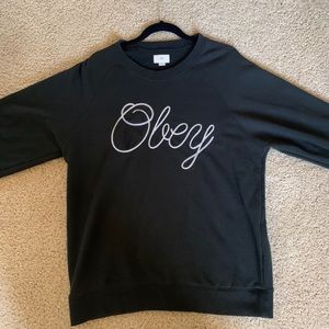 OBEY Black Crewneck Sweater